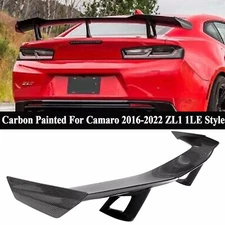Rear Trunk Spoiler Wing Carbon Fiber Fit for 16-2023 Chevy Camaro ZL1 1LE Style