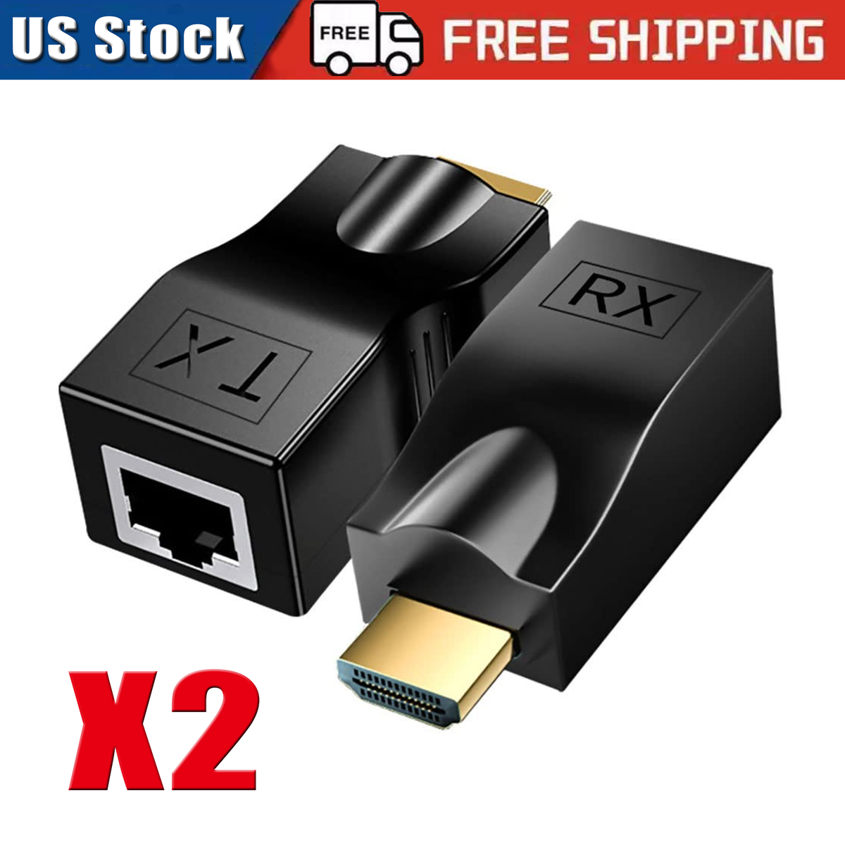 4K 1080P HDMI Extender to RJ45 Over Cat 5e/6 Network LAN Ethernet 