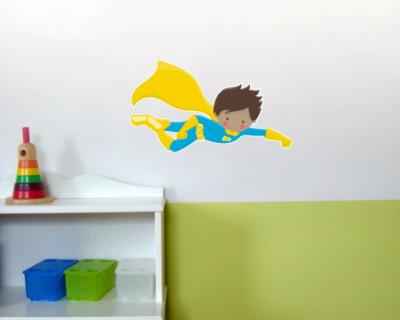 Samunshi Superheld Arthur Wandtattoo Wandaufkleber Kinderzimmer  5 Größen