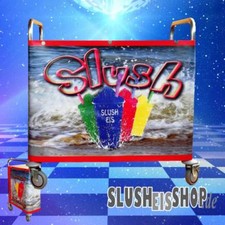 Rollwagen Edelstahl f&uuml;r Slush Eis Maschine, Slushwagen, Stellfl&auml;che 83 x 51cm