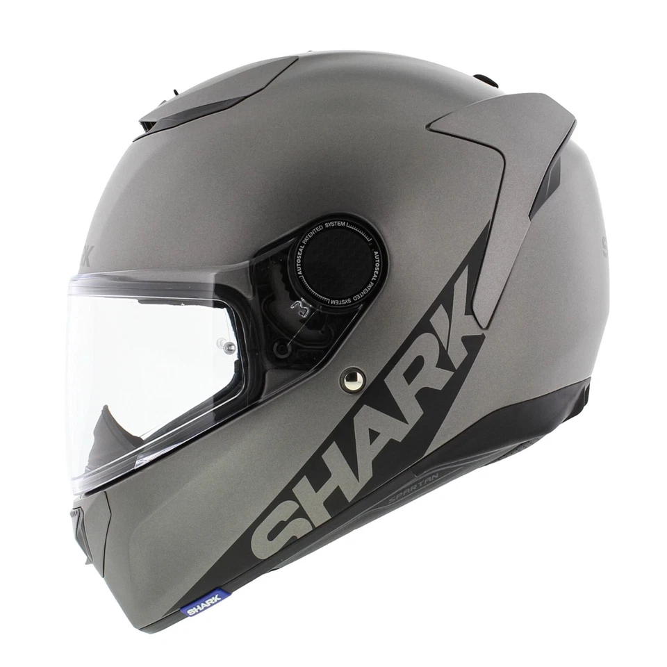 Capacete de motocicleta Shark Spartan 1.2 cinza fosco sólido antracite, rosto inteiro, venda! - Imagem 2 de 4