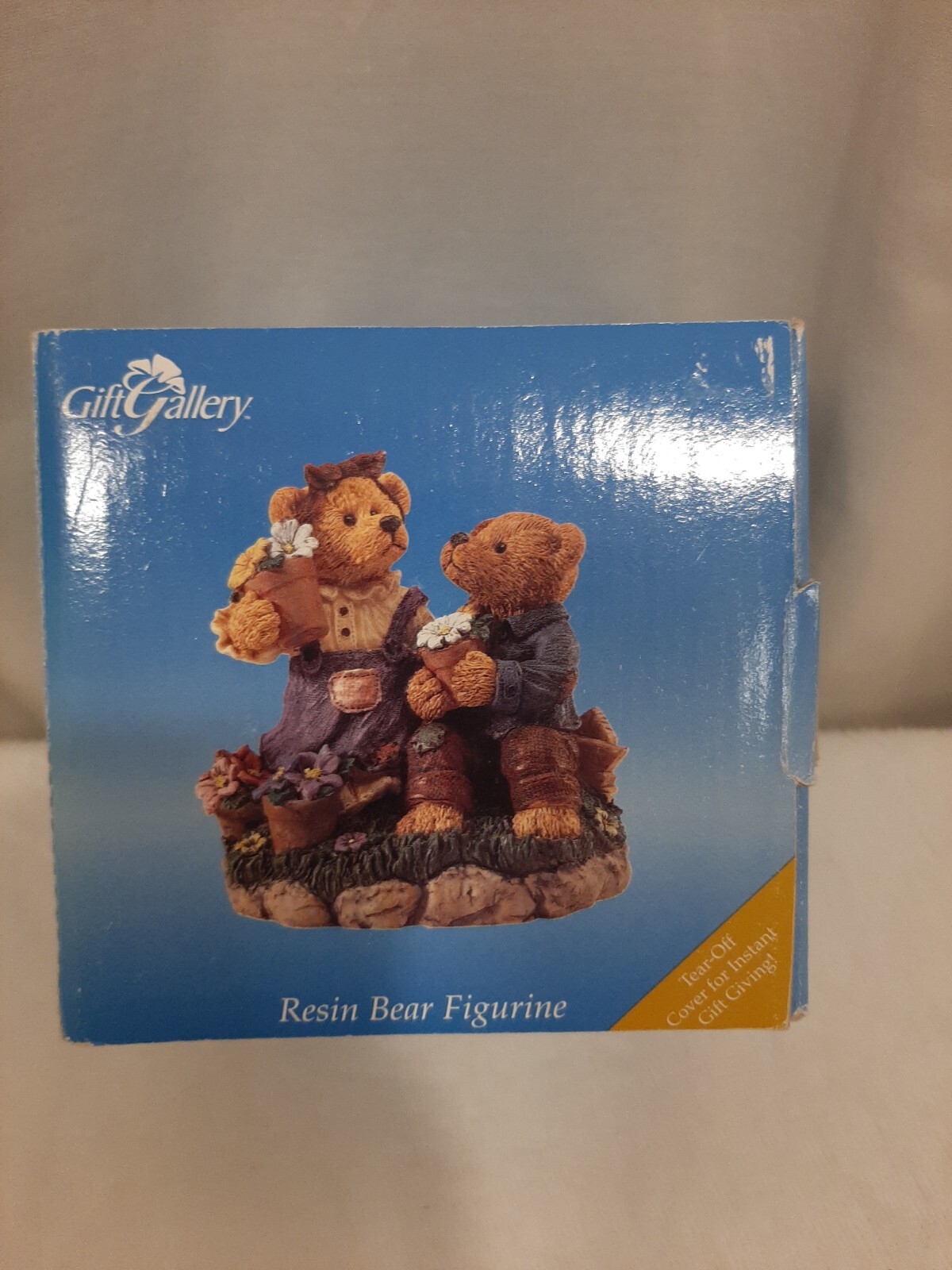 Vintage Collectible Gift Gallery Teddy Bear Couple Resin Figurine Kmart HTF NOS