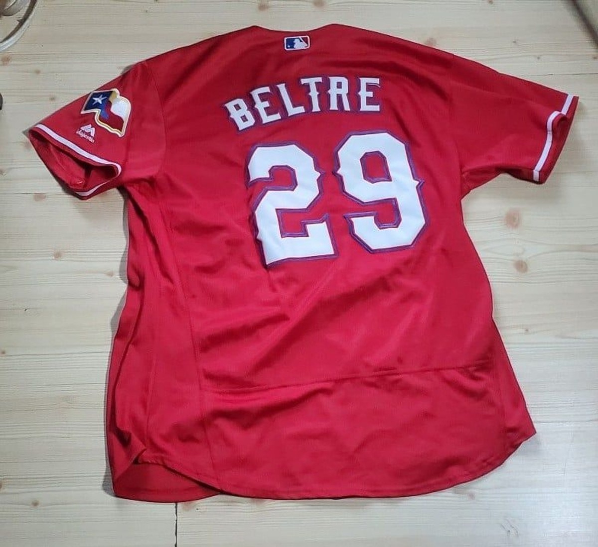 Adrian Beltre #29 Texas Rangers Authentic Collection Majestic Away Jersey  Red