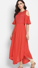 indian women kurti party wear  Red 