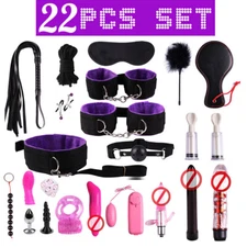 Juguetes Sexuales Para Parejas Esposas Látigo Kit Restricciones