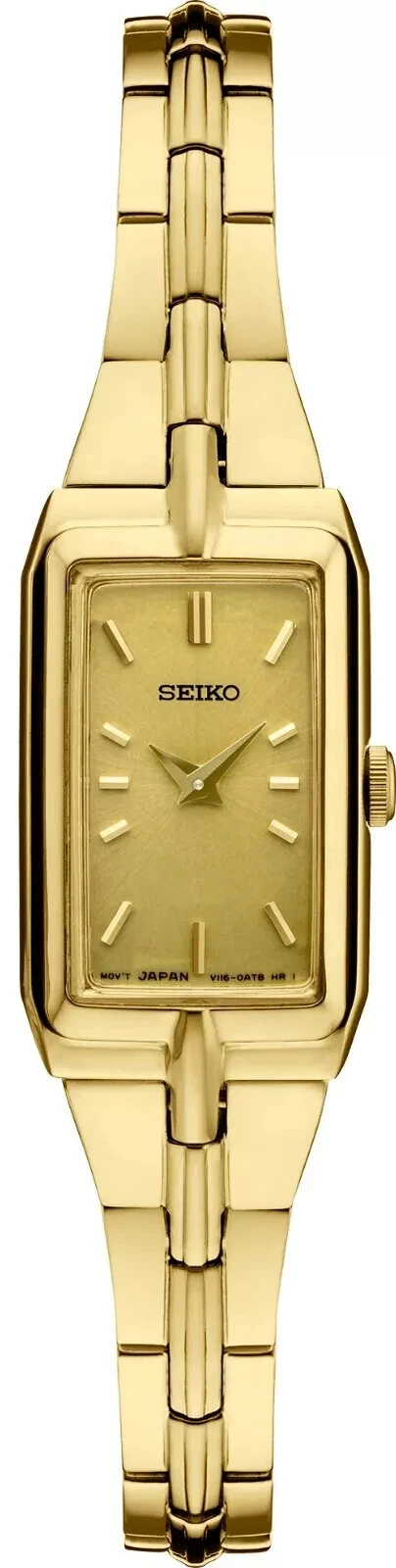Seiko Ladies Essentials SWR048 Gold-Tone 15mm Women's Watch