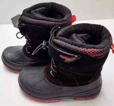 Girls Size 13M Khombu Pety Boots Kids Outdoor Winter Snow School Play Black Red