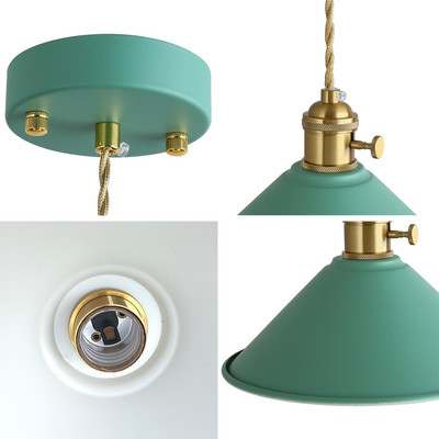 Modern White Hanging Lamp E26 Pendant Light with Switch Vintagelighting Fixtu...