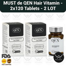MUST de QEN Hair Vitamin for Hair Loss 2 120 Tablets -2LOT