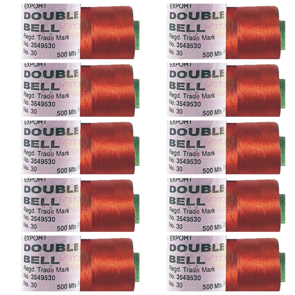 10X Viscose Rayon Yarn Thread Maroon Colour 500mtr,Hand & machine embroidery - Image 3 of 3