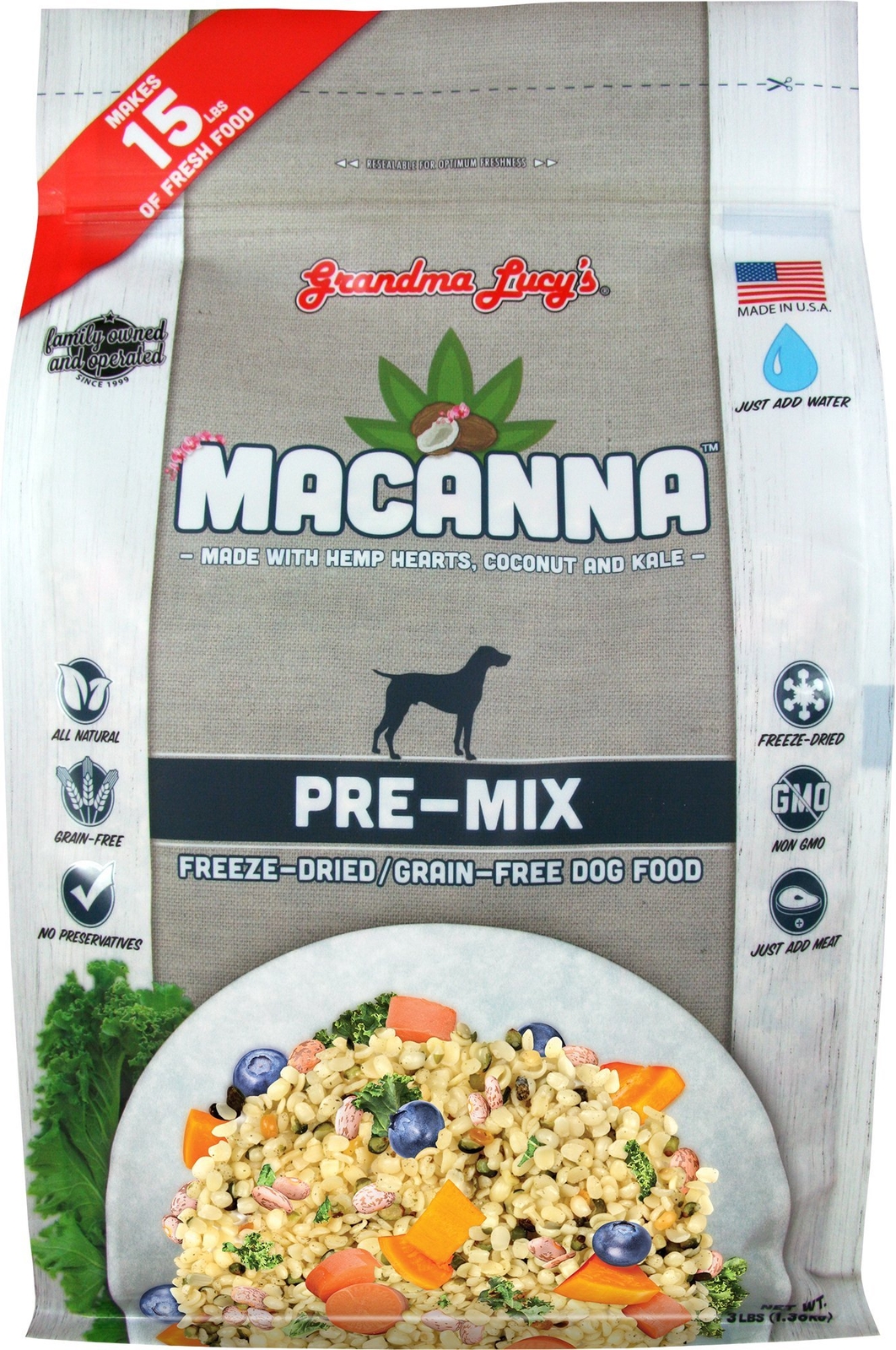 Grain Free And Freeze-dried - Pre-mix 3lb Bag