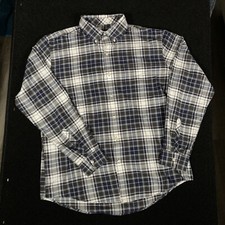 Van Heusen Shirt plaid mens large 16 16.5 Flex multi color classic fit button