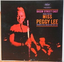 Miss Peggy Lee Basin Street East - Original 1961 Capitol T-1520 LP NM Sound !