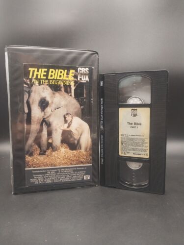 The Bible... In The Beginning (VHS Tape) CBS Fox Peter O'Toole Cutbox Part 1 - Picture 1 of 5