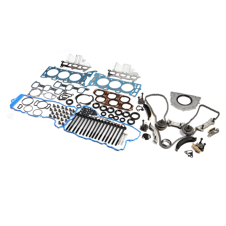 Juego completo de pernos de junta y kit de cadena de distribución para Buick GMC Saturn 2007-2008 3,6 L Foto 3 de 4