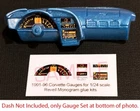 1991 to 1996 CORVETTE COUPE CONVERTIBLE ZR-1 GAUGE FACES - 1/24 REVELL MONOGRAM