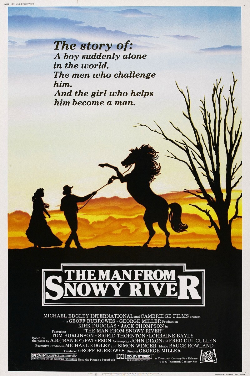 The Man from Snowy River (1982) Movie Poster Wall Art Canvas Print Bedroom Decor