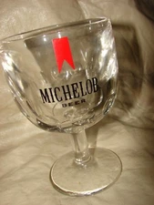 Vintage Michelob Heavy Thumb Print Mug Thick Glass