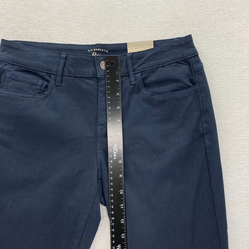 GH Bass Pants Women's 4 Skinny Fit Dark Blue Stretch Fabric Low Rise 5 Pocket - 第 8/13 張圖片
