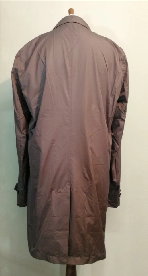 Tommy Hilfiger Packable Nylon Mac Coat Ash Brown Size Large uk 42 eu 52 - Image 2 of 4