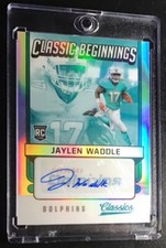 🔥2021 Panini Classics Jaylen Waddle Classic Beginnings Signature Silver RC /20