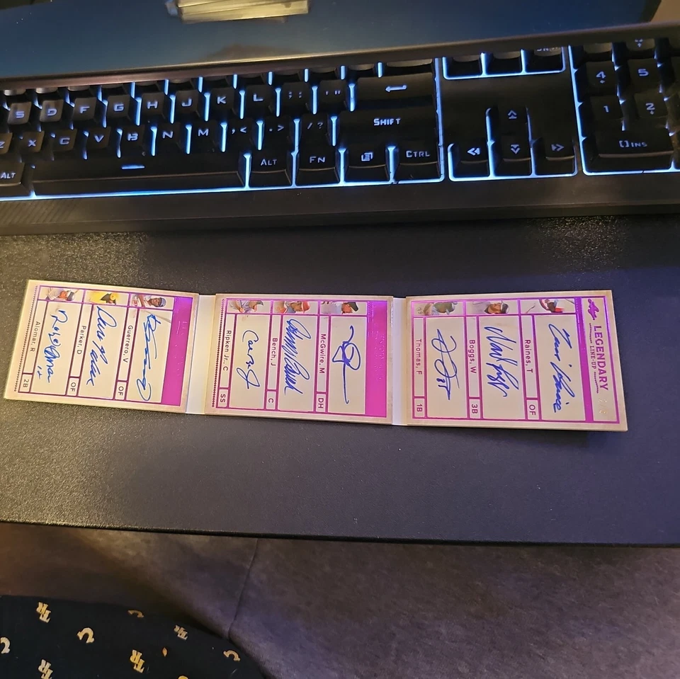 2023 Leaf Legendary Lineup McGuire Ripken Bench Thomas Boggs & More Auto Book /5 - Image 3 of 4