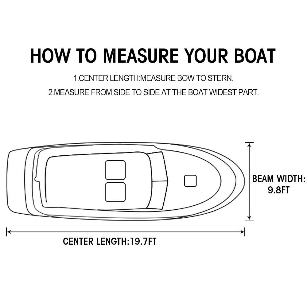 1719ft Waterproof Boat Cover Trailerable Fishing VHull Runabout UV