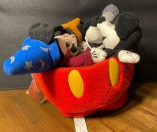 Disney Store 70th Anniversary Mickey Mouse Bean Bag Plush Set New