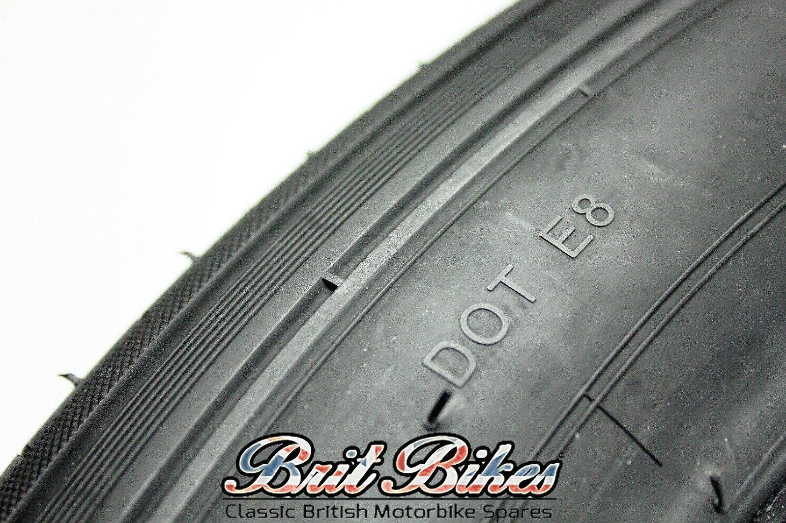 PAIR OF CLASSIC MOTORCYCLE TYRES ORIGINAL TREAD 3.25 X 19 FRONT & 3.50