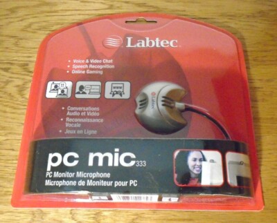 Labtec PC Mic 333 PC Monitor Microphone New in Package