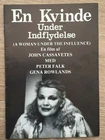 A Woman Under the Influence Gena Rowlands Peter Falk 1974 Danish Movie Program