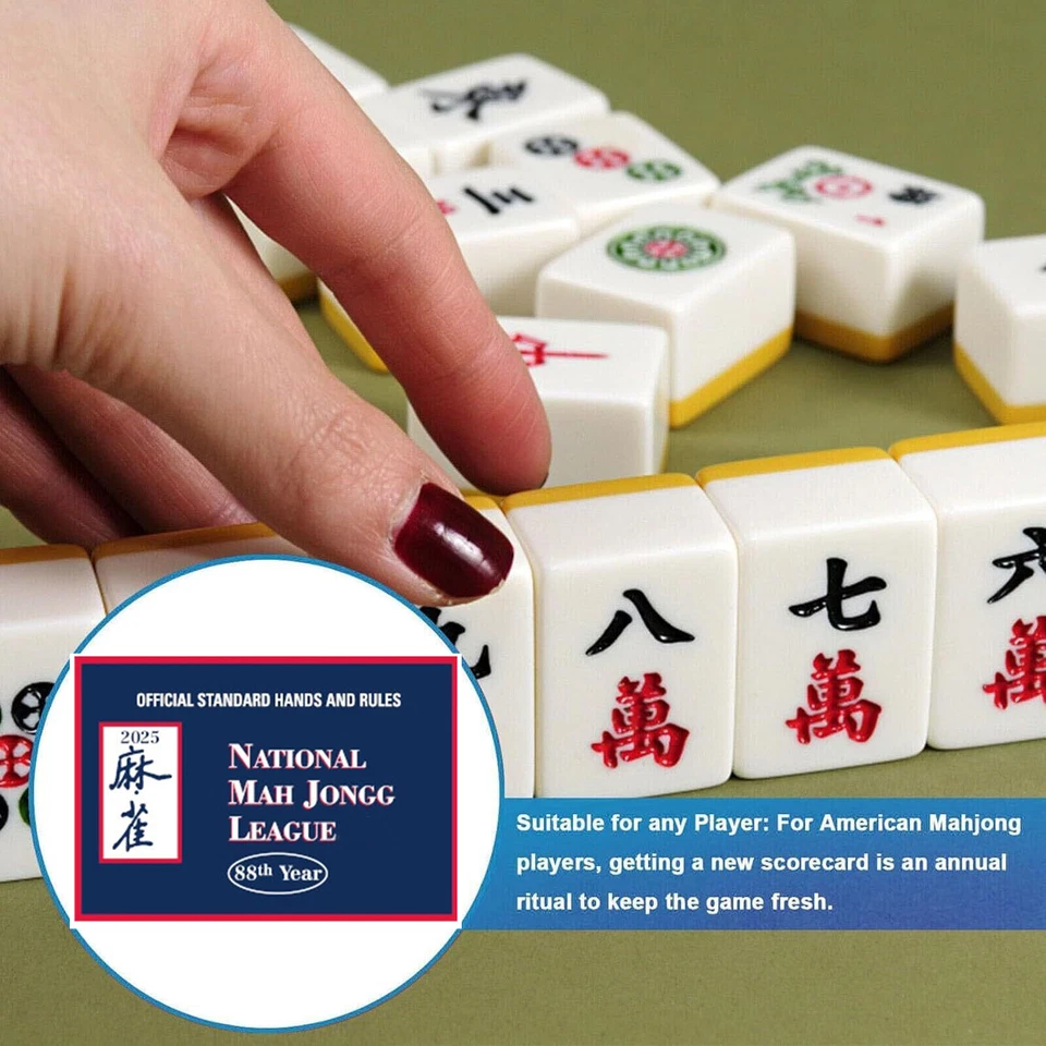 NEWEST 2025 National Mah Jongg League Card Large Size Official Hands and Rules🔥 - Image 4 of 4