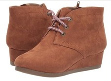 Dolce Vita Saddle Microsuede PAGET Booties Girls Sz. 3 New w/ Box Extra Laces