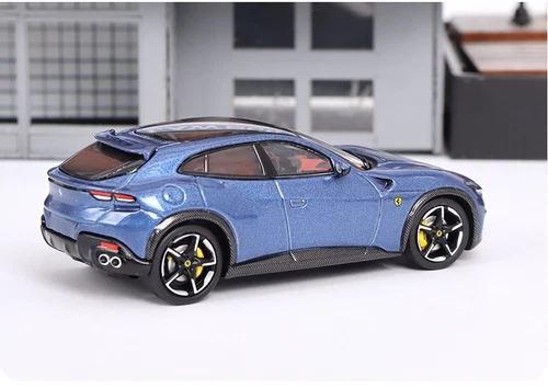Funny Model 1/64 Ferrari Purosangue SUV Blue Diecast car Model - Picture 6 of 12