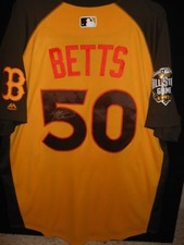 MOOKIE BETTS SIGNED 2016 ALL STAR JERSEY AUTHENTIC MAJESTIC- BOSTON RED SOX 