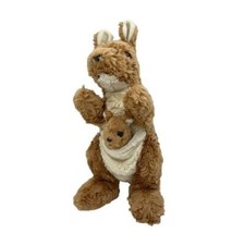 Ty Beanie Buddies Collection Kangaroo w Pouched Joey 12" Stuffed Animal Retired