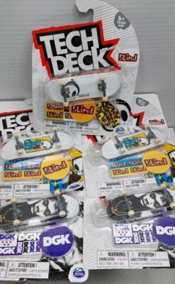Lot of 5 Tech Deck Skateboards - DGK / Blind Fingerboards