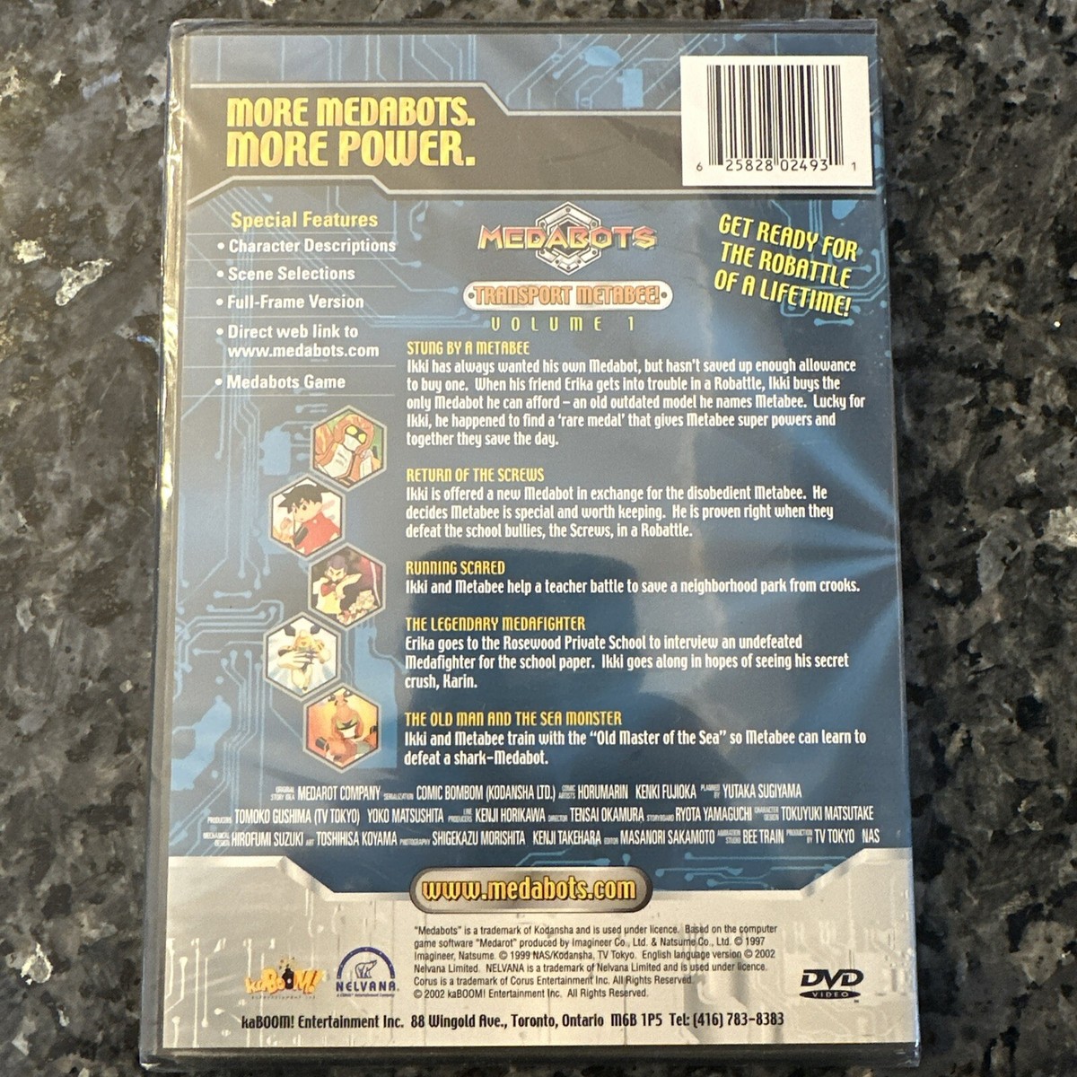 Medabots Vol. 1: Transport Metabee (DVD, 2002) Brand New Sealed