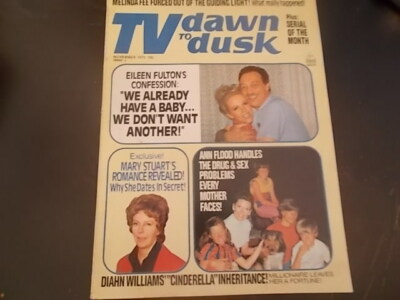 Francesca James, Mary Stuart, Eileen Fulton - TV Dawn To Dusk Magazine 1973