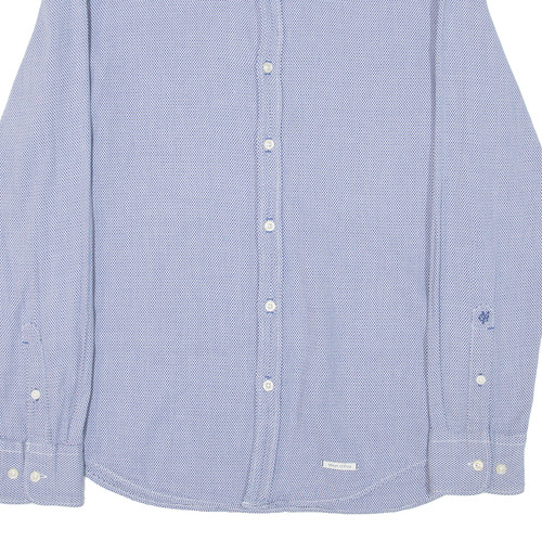 MARC O'POLO Mens Shirt Blue Long Sleeve M - Picture 5 of 6