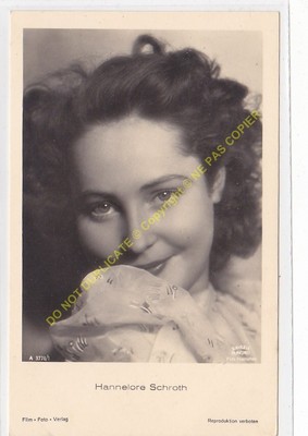 RPPC STAR Hannelore Schroth Photo Haenchen Bavaria Film