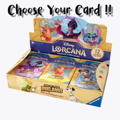 (PLZ READ DESCRIPTIONS) Choose Your Card from Disney Lorcana ''Into the Inklands''