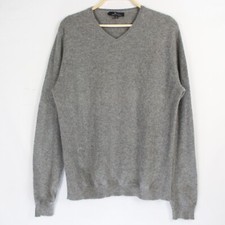 Marc Anthony Pure Cashmere Grey Sweater Size XL