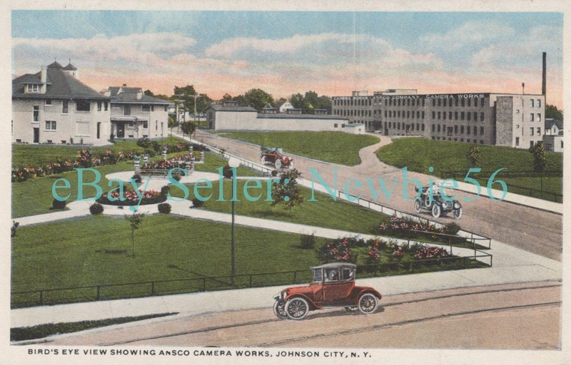 Johnson City NY - ANSCO CAMERA WORKS FACTORY - Postcard nr Binghamton