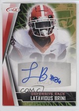2022 SAGE Low Series Auto Red Latavious Brini #A-LB Auto 15za