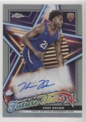 2023-24 Topps Chrome Future Stars Auto Kobe Brown #FSA-KB Auto 16vm
