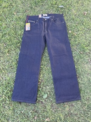 Naked Famous Strong Man Nightshade Stretch Selvedge Denim Size 40 All Tags New
