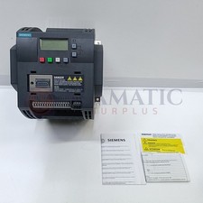New Siemens 6SL3210-5BE23-0UV0 Inverter Drive, 3 kW, 3 Ph, 400 Vac, 7.3A, V#978