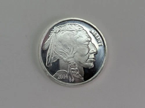 1X Buffalo / Indian Head Silver Round One (1) Troy Ounce Each .999 Fine