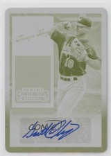 2015 Contenders Draft Ticket Printing Plate Yellow 1/1 Garrett Whitley Auto 0b0